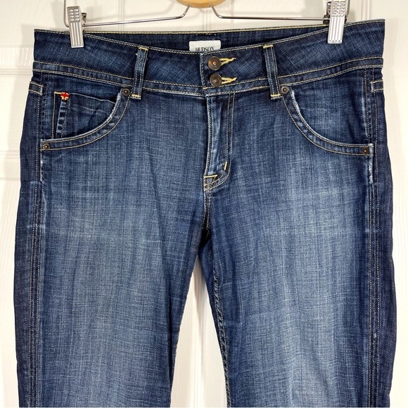 HUDSON Signature Bootcut Jeans STYLE # W170DHA Flap Pocket - WOMENS SIZE 30 - Picture 3 of 8